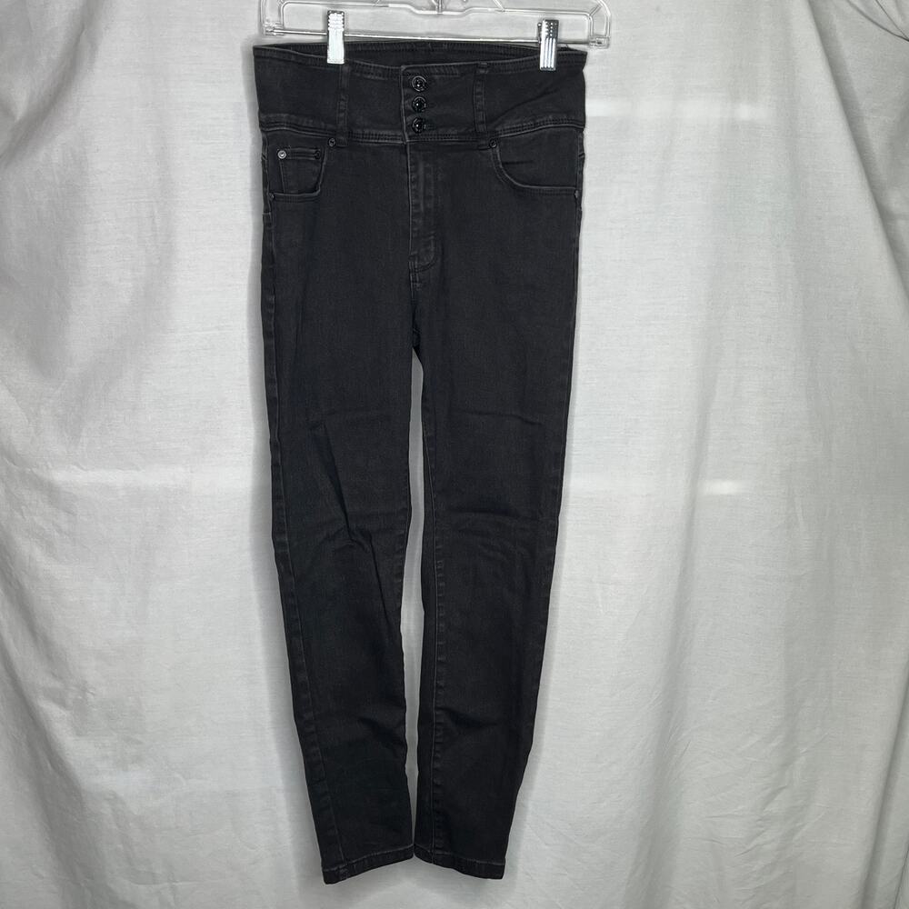 Monkey Ride Women's Black High Waist Jeans Juniors 7